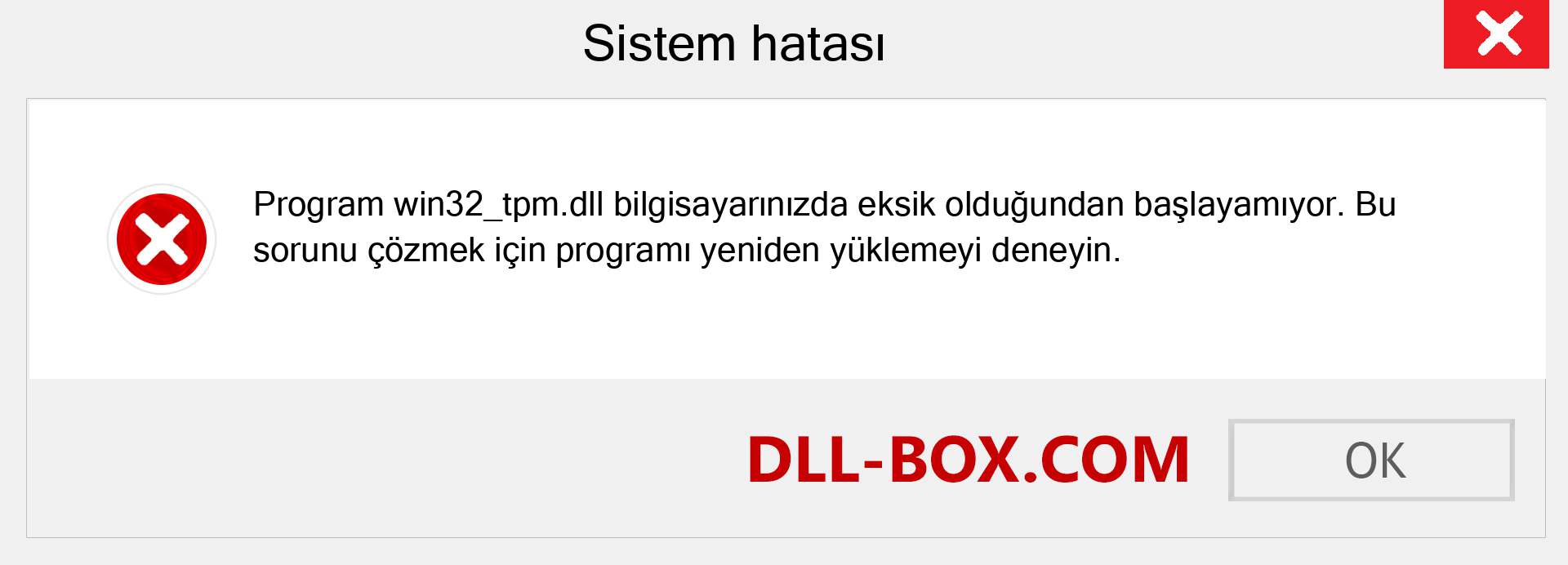 win32_tpm.dll dosyası eksik mi? Windows 7, 8, 10 için İndirin - Windows'ta win32_tpm dll Eksik Hatasını Düzeltin, fotoğraflar, resimler